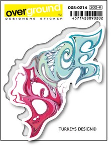 OGS-0214/TURKEYS DESIGN/グラフィティ裂けるダンス（アーティストグッズ、イラストレーターステッカー）
