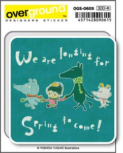 OGS-0605/吉田ユウスケ/longing for spring （アーティストグッズ、イラストレーターステッカー）