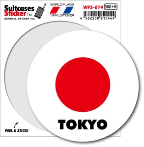 WFS-014/国旗ステッカー（サークル）/TOKYO・東京