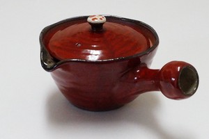 Arita Ware Red Koume Japanese Tea Pot
