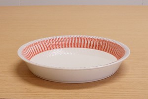 Hasami ware Plate Red 18cm