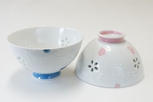 Hasami ware Rice Bowl Cherry Blossoms Spring Made in Japan