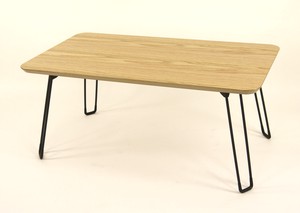 リビングテーブル　折りたたみ式テーブル　天然木オーク突板　フレンズ　NA色　　新生活