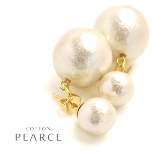 MAGGIO Cotton Pearl Double Pierced Earring Local Finish Standard