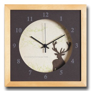 かわいい北欧テイストのインテリアクロック（時計）VerdureClock/Reindeer/NA