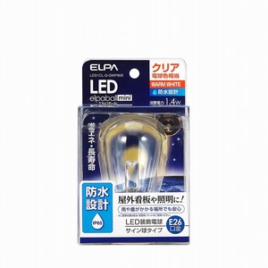 ELPALED電球サイン形防水E26CL色LDS1CL-G-GWP906