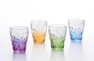 日本製 ぶどう ぶどうのグラス カラー4色セット