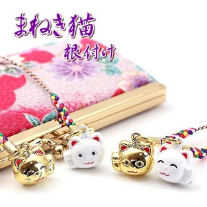 Kyoto Series Lucky Goods Beckoning cat Cell Phone Charm Strap Reversible 2
