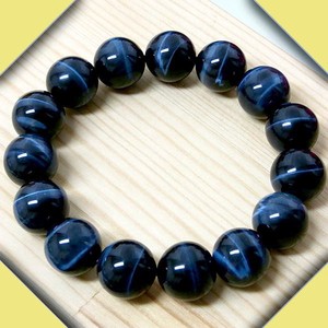 【天然石ブレスレット】極上ブルータイガーアイ(藍虎)(14mm)ブレス【天然石 タイガーアイ】