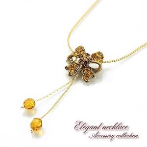 Gold Chain Necklace Ribbon