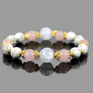 Rack Crystal Turquoise Rose Quartz Design Bracelet