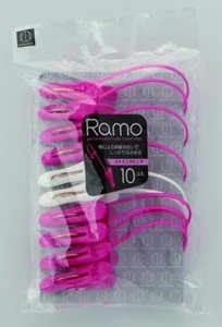 Ramo　ストリングピンチ　10コ入　（ピンク／ホワイト）KL−R017