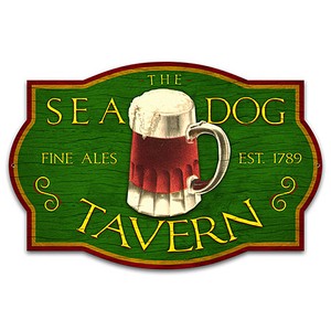 【スティールサイン】【フード ＆ ドリンク】Sea Dog Tavern PT-PS-133