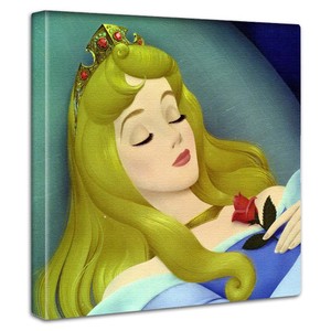 眠れる森の美女のファブリックボード　オーロラ姫　マレフィセント　ディズニープリンセス