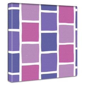 紫のタイルモチーフ・インテリアパネル(pat-0117)
