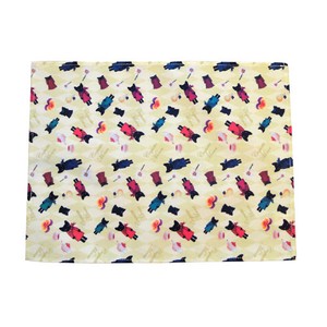Repeating Pattern Place Mat Yellow Cat
