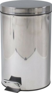 不二貿易(FUJIBOEKI) ステンレス ラウンド ペダル ペール 12L (ごみ箱 ダストボックス)  78832 78832