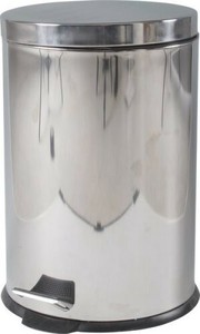 不二貿易(FUJIBOEKI) ステンレス ラウンド ペダル ペール 20L (ごみ箱 ダストボックス) FTB001-20 78833