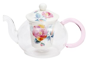 Heat-Resistant Glass Hana Kotoba Heat-Resistant Tea Pot