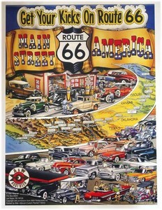 Route 66　ポスター　/　Get Your Kicks On Route66