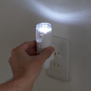 充電式 LEDセンサーナイトライト ホワイト＜防災＞