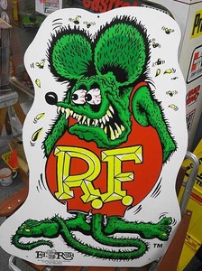 ラットフィンク MDFボードサイン / RAT FINK