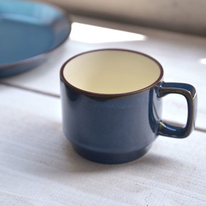北欧ブルー スタッキングマグカップ[H1255][日本製/美濃焼/洋食器]