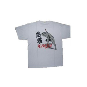 FJK 日本 お土産 Tシャツ 忍者 4Lサイズ （ホワイト） A-3-4L