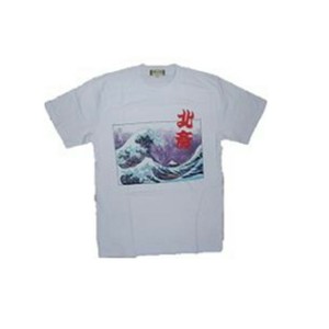 FJK 日本 お土産 Tシャツ 北斎 4Lサイズ （ホワイト） A-4-4L