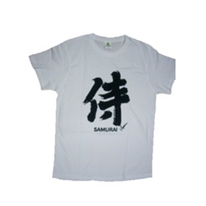 FJK 日本 お土産 Tシャツ 侍白 Mサイズ （ホワイト） T-066-M