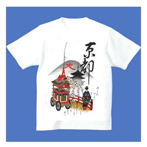 FJK 日本 お土産 Tシャツ 浮世絵 鉾舞妓 Sサイズ （ホワイト）T-007-S