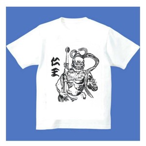 FJK 日本 お土産 Tシャツ 浮世絵 義経Mサイズ （ホワイト）T-025-M