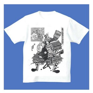 FJK 日本 お土産 Tシャツ 浮世絵 義経LLサイズ （ホワイト）T-025-LL
