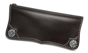 Bifold Wallet Design Brown Cattle Leather sliver Genuine Leather