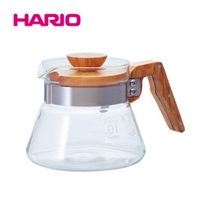 『HARIO』コーヒーサーバーオリーブウッド 400ml VCWN-40-OV  （ハリオ）