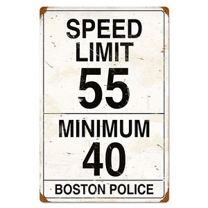【スティールサイン】【ルート 66 ＆ ストリート】Speed Limit 55 PT-PTS-009