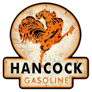 【スティールサイン】【カー ＆ ガレージ】Hancock Old School Gasoline PT-PS-214