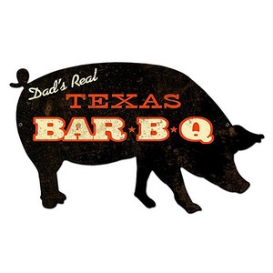 【スティールサイン】【フード ＆ ドリンク】Texas BBQ Pig PT-PS-230