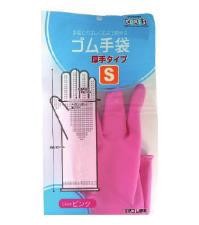 Rubber/Poly Disposable Gloves Pink