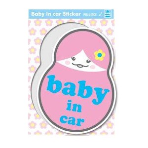 SK-158 Baby in car-koboshi ベビーインカー プレゼントや車に