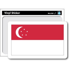 SK-194/国旗ステッカー シンガポール(Singapore)