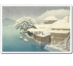 日本 (Japan) 浮世絵 (Ukiyoe) マウスパッド (Mausupad) 12009 川瀬巴水 - 石巻の暮雪