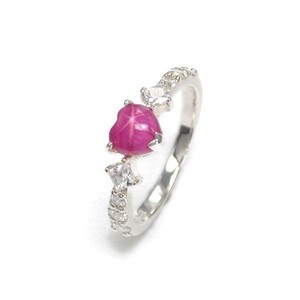 Silver-Based Ruby Ring sliver Ladies
