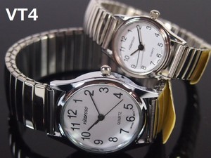 VITAROSOメンズ、レディース腕時計　ペア　ジャバラベルト　日本メーカームーブメント　見やすい文字盤