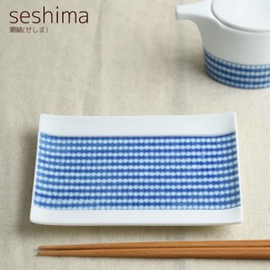 Miyama cecima Plate Shibori MINO Ware