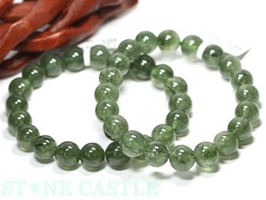 ☆高品質☆【天然石ブレスレット】グリーンルチルクォーツ (3A) (約9.5〜10mm)【天然石】