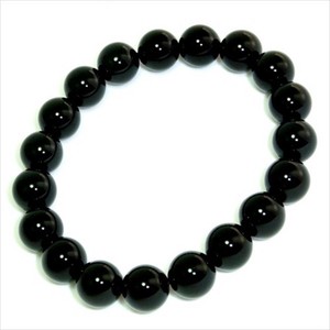 【天然石ブレスレット】黒オニキス(10mm)ブレス【天然石 オニキス】