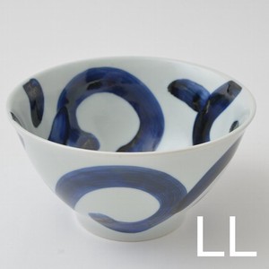 HASAMI Ware Hand-Painted Arabesque Bowl L Size L Made in Japan