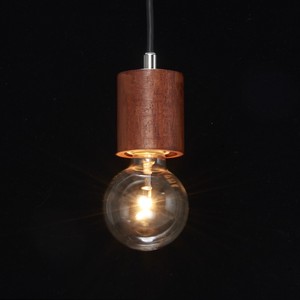 【北欧】《ダクトレール用》ウッドヌードペンダントライト 電球なし(1灯) Y07ICLX60X04DW