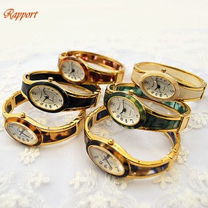 Pole Watch Design Oval Bangle Watch Oval Dial Gold Type